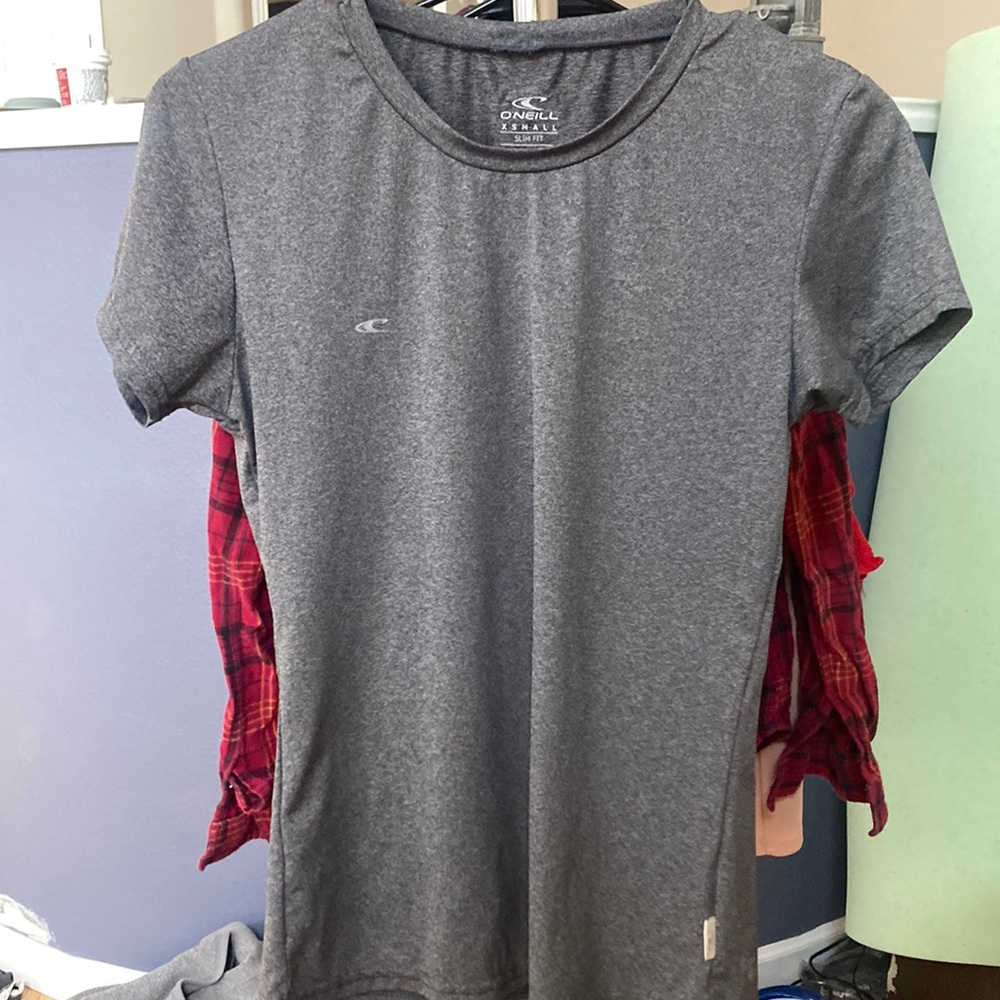 Gray athletic t-shirt